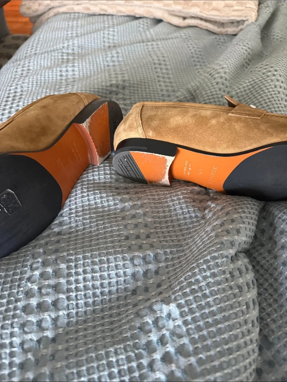 Hermes men’s suede